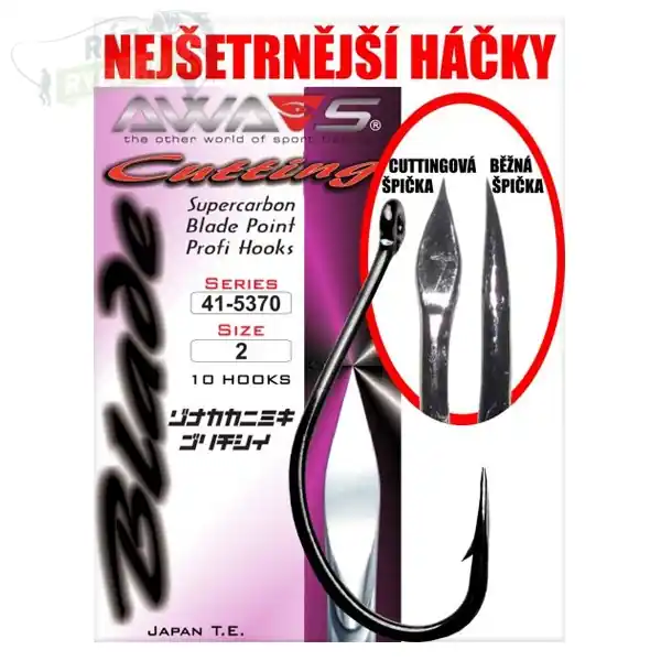 Vrácení Zdarma AWA’S - Háčky Cutting Blade 5370 Black Nickel 10ks