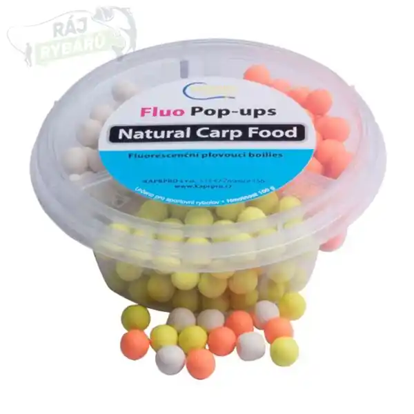 Dokud Zásoby Vydrží KAPRPRO - Boilies Fluo Pop-Up 10mm