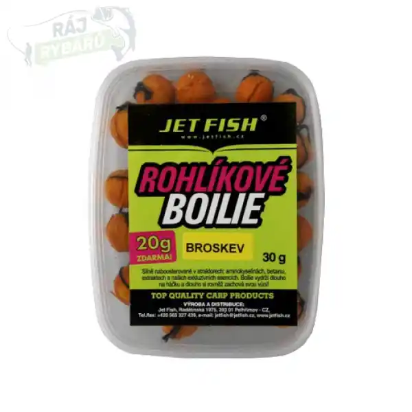 Odeslání Ihned JET FISH - Rohlíkové boilie 30g+20g 15mm