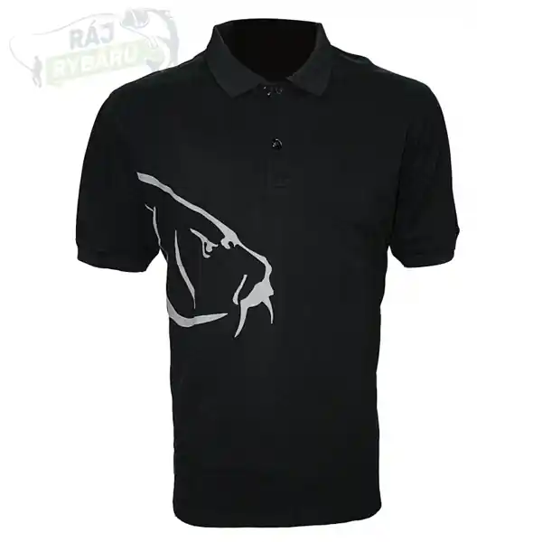 ZFISH - Tričko Carp Polo T-Shirt Black Nová Kolekce
