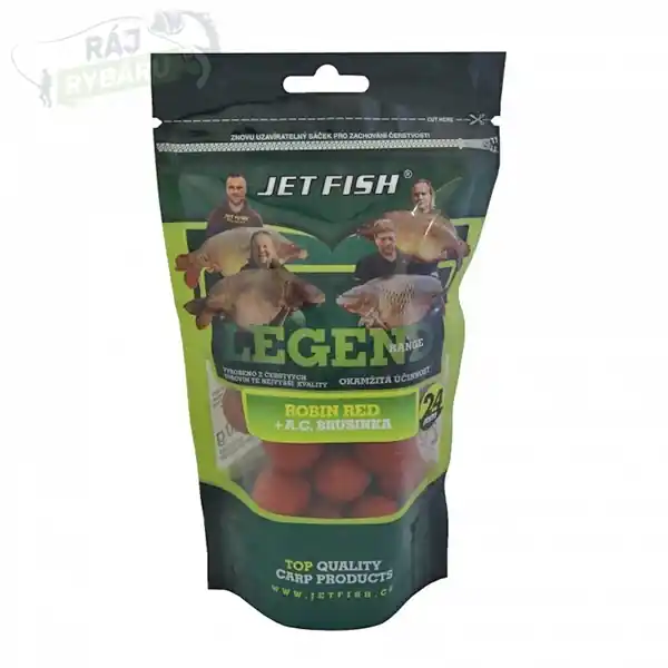 Super Cena JET FISH - Boilie Legend Range 250g 24mm