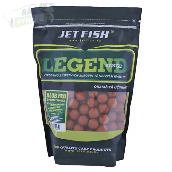 Oblíbený JET FISH - Boilie Legend Range 1kg 20mm