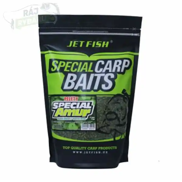 JET FISH - Pelety Special Amur 1kg 4mm Nejlepší Volba
