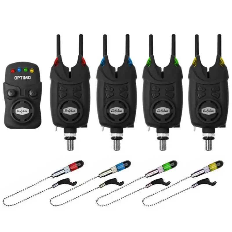 DELPHIN - Sada signalizátorů 4+1 OPTIMO 9V + 4x Indikátor + 4x Snag Gear Akce
