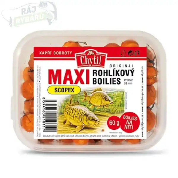 Přímo Od Výrobce CHYTIL - Rohlíkový boilies Maxi 20mm 60g