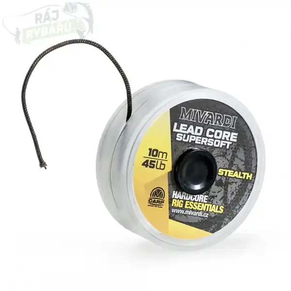 Koupit Online MIVARDI - Olověná šňůrka Lead core SuperSoft - Stealth 45lb 10m
