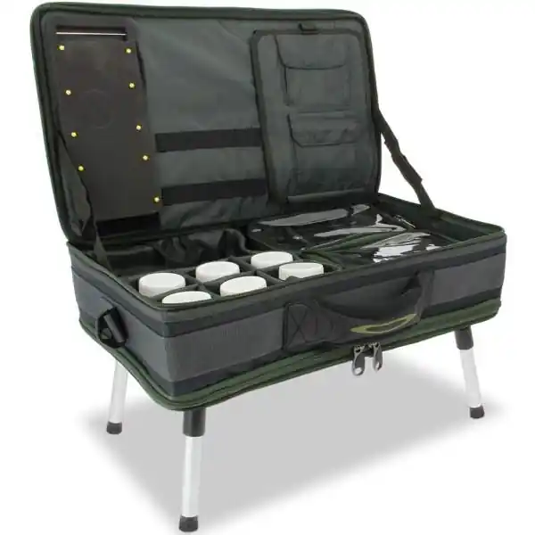 Autentický NGT - Stolek s Kufrem Carp Bivvy Table System
