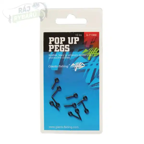 Expresní Doručení GIANTS FISHING - Kolíček s očkem Pop Up Pegs 10ks