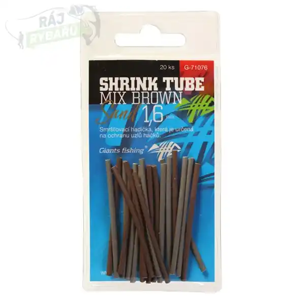 GIANTS FISHING - Smršťovací hadička Shrink Tube Brown-Sand mix barev 20ks Přímo Od Výrobce