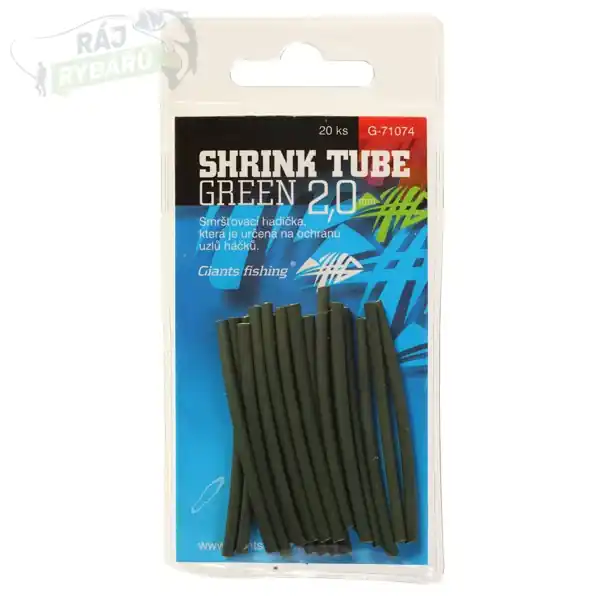 Nejlepší Cena GIANTS FISHING - Smršťovací hadička Shrink Tube Green 20ks