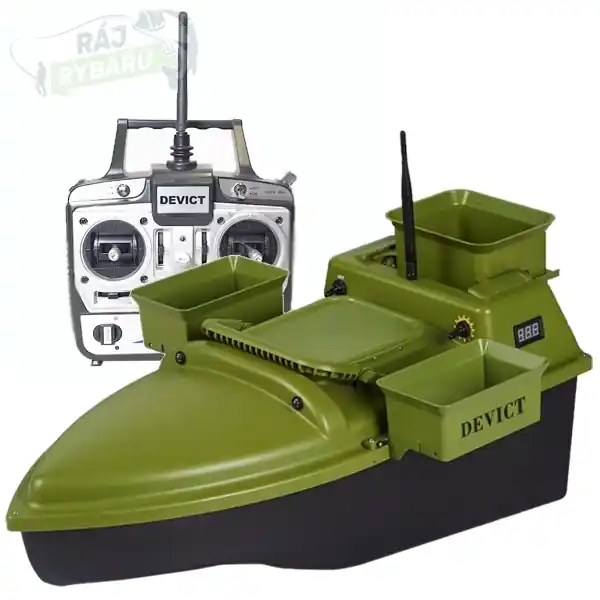 Autentický DEVICT - Zakrmovací loď Tanker Triple zelená