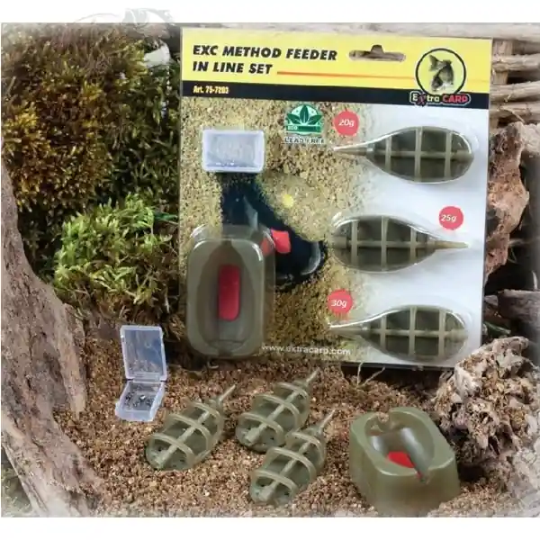 Rychlé Dodání EXTRA CARP - Krmítko Method Feeder Set 20,25,30g + formička