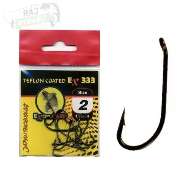 Omezená Nabídka EXTRA CARP - Háčky Teflon Hooks série Ex 333