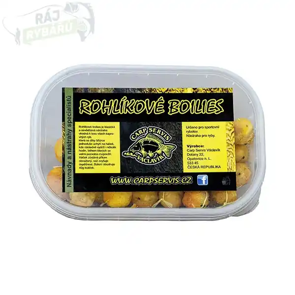 CARP SERVIS VÁCLAVÍK - Rohlíkové boilies 12mm 40g Akční Nabídka