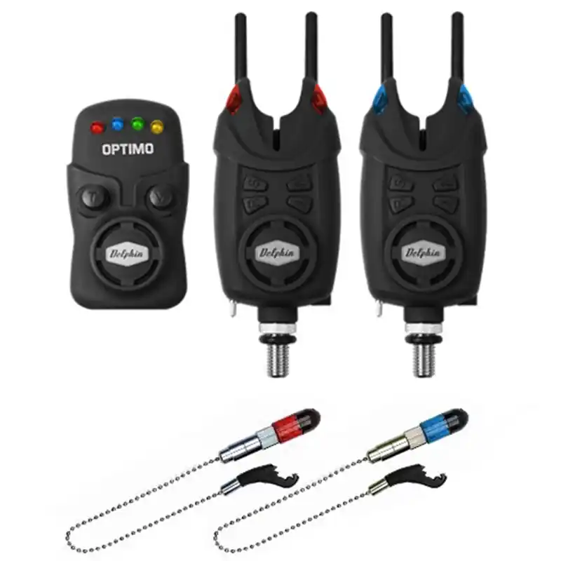 DELPHIN - Sada signalizátorů 2+1 OPTIMO 9V + 2x Indikátor + 2x Snag Gear Oblíbený