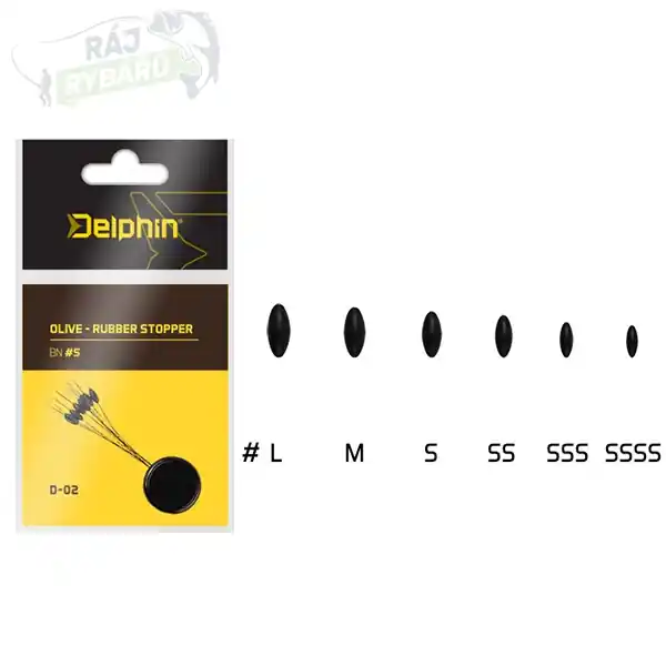 DELPHIN - Zarážka Olive Rubber Stopper Originální