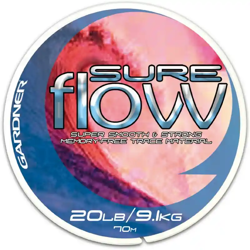 GARDNER - Návazcový vlasec Sure Flow clear 70m Akce