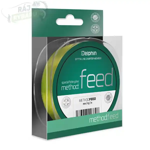DELPHIN - Vlasec na feeder Method Feed Fluo žlutý 300m Hit Sezóny