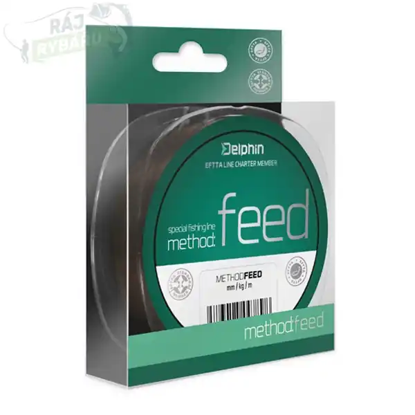 DELPHIN - Vlasec na feeder Method Feed hnědý 300m Omezená Nabídka