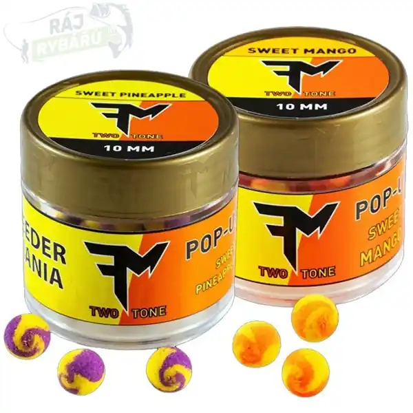 FEEDERMANIA - Pop-Up Boilies Two Tone 9mm 14g Jen Po Omezenou Doba