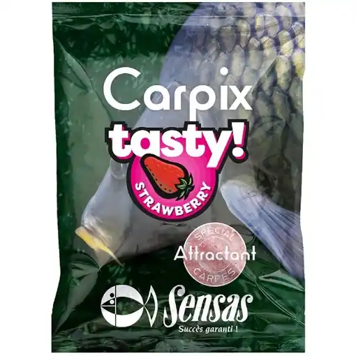 Sensas Powder Carp Tasty Truskawka 300g Vysoce Kvalitní