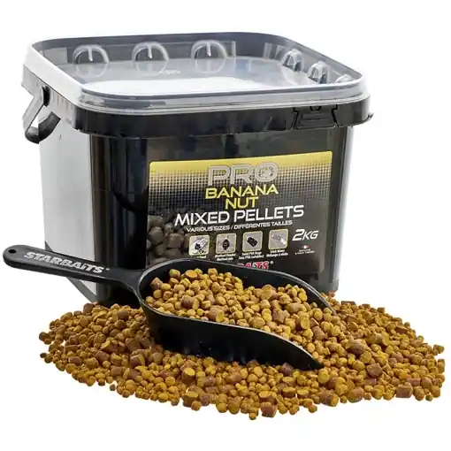 Aktuální Starbaits Pro Mix pelet Banán & Ořech 2kg