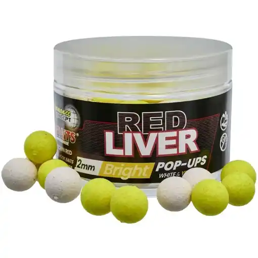 Nakupujte Hned Starbaits Bright Pop-up Boilies Red Liver 14mm 50g