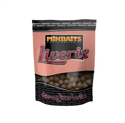 Mikbaits Liverix Boilie Mazaná Škeble 20mm 1kg Oblíbený