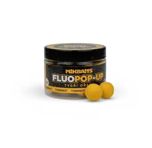 Mikbaits Pop-Up Fluo Boilie Tygří Ořech 18mm 150ml Cenový Hit