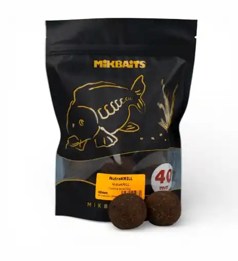 Mikbaits ManiaQ Bouillettes NutraKRILL 40mm Golf Size 300g Aktuální