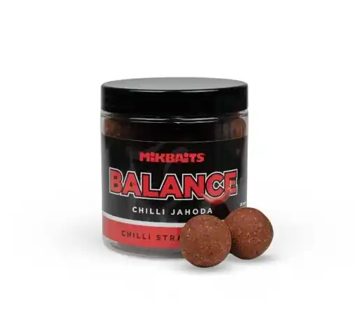 Levný Mikbaits Chilli Chips Balance Boilies Chilli Erdbeere 24mm 250ml