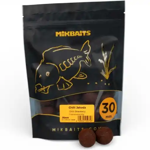 Mikbaits Chilli Chips Boilies Chilli Strawberry 30mm 300g Pouze Dnes