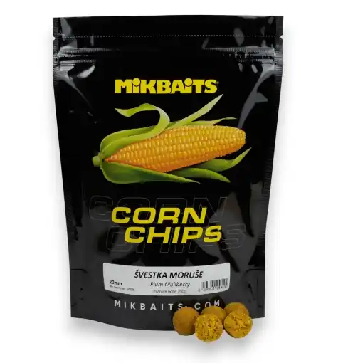 Tovární Cena Mikbaits Corn Chips Boilie Švestka Moruše 24mm 2.5kg