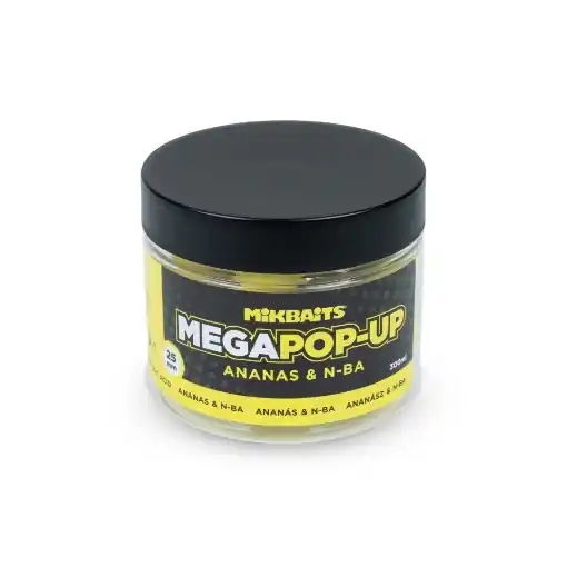 Mikbaits Mega Fluo Pop-Up Ananas N-BA 25mm 300ml Expresní Doručení