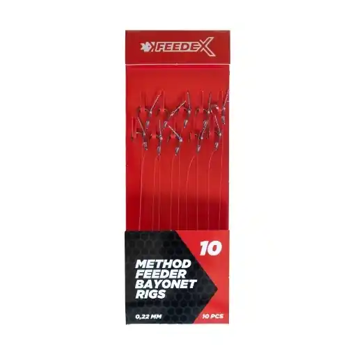 Sezónní Sleva Feeder Expert Rig with Bayonet Size 10 10pcs