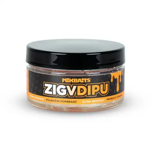 Mikbaits Zig Ultra Gedippte Pop-Up Mitternachtsorange 15mm Jen Po Omezenou Doba