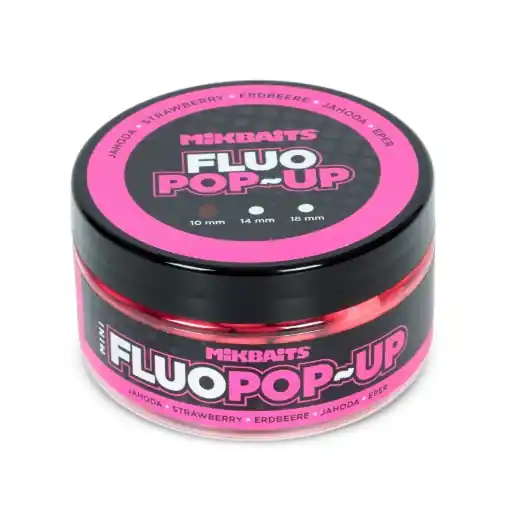 Originální Mikbaits Mini Fluo Pop-Up Erdbeere 10mm 100ml