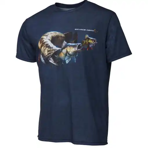 Must-Have Tričko Savage Gear Cannibal Tee Blue M