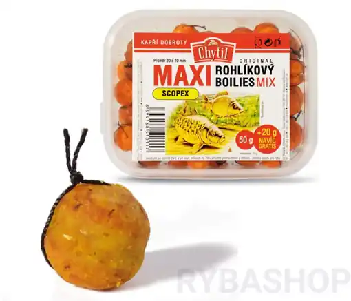 Víkendová Akce Rohlíkový boilies MAXI Mix 20mm, Amur