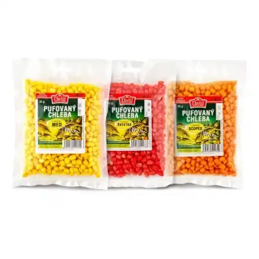 Pufovaný chleba Mini Chytil 25g, Med Zlevněný