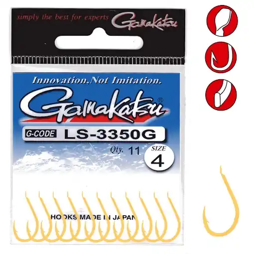 Gamakatsu LS-3350G Hook 8 12pcs Expresní Doručení