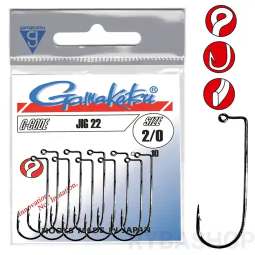 Gamakatsu JIG 22 NKL Hook 4/0 10stk. Levný