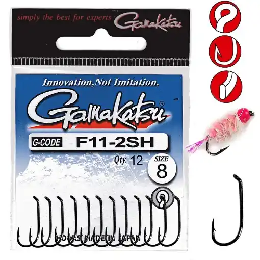 Nakupujte Hned Gamakatsu F11-2SH Hook 12 12ks