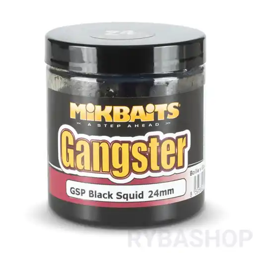 Gangster Boilie v dipu 250ml GSP Black Squid 24mm Oblíbený