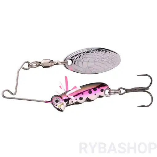 Dokud Zásoby Vydrží SPRO Larva Micro Spinnerbait 4cm, Rainbow Trout