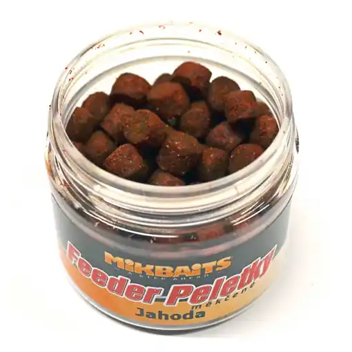 Mikbaits Feeder peletky měkčené, Jahoda Originální