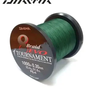 Daiwa Tournament 8 Braid EVO Tm.zelená, 0.35mm 1m Expresní Doručení