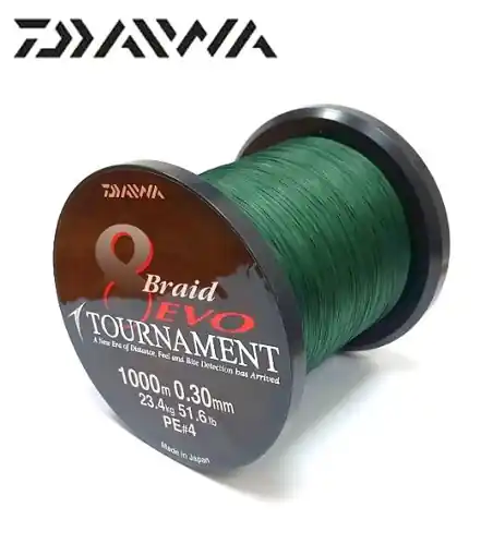 Ověřený Daiwa Tournament 8 Braid EVO Tm.zelená, 0.12mm 1m