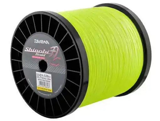 Daiwa Shinobi Braid sv.žlutá, 0,35mm 34,7kg 1m Dokud Zásoby Vydrží