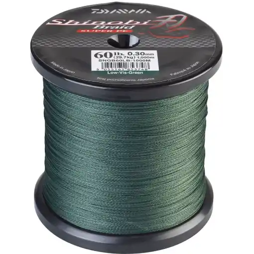Daiwa Shinobi Braid tm.zelená, 0,24mm 18,5kg 1m Vysoce Kvalitní
